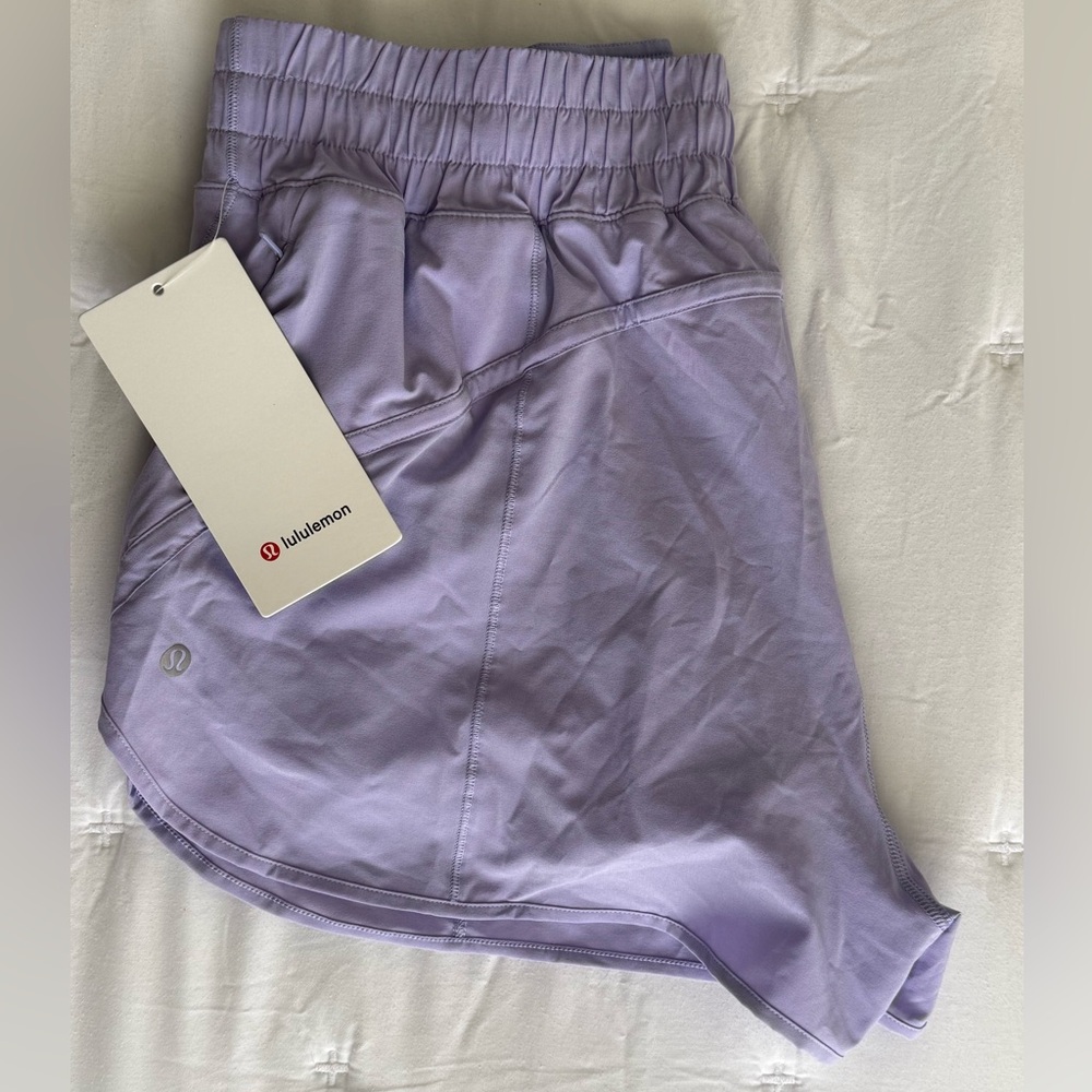 NWT Lululemon Fast and Free 3” Short in Lilac Smoke Size 14